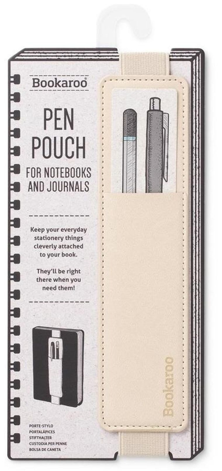 If, Bookaroo Pen Pouch, uchwyt na długopis, beżowy