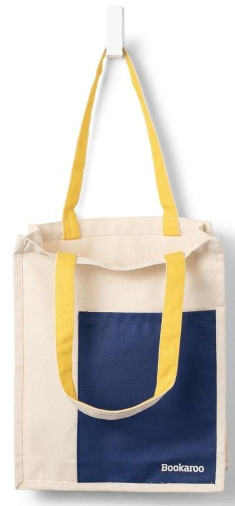 If, Bookaroo, torba bawełniana, Navy&Yellow