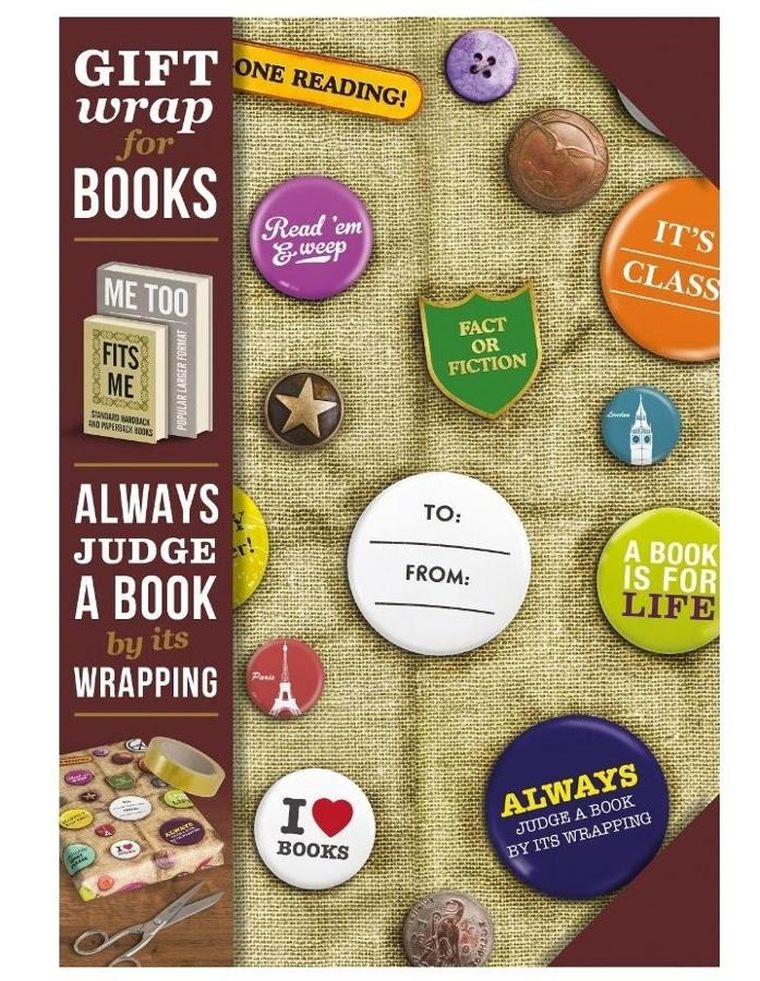 If, Gift wrap - papier do książki - Book badges