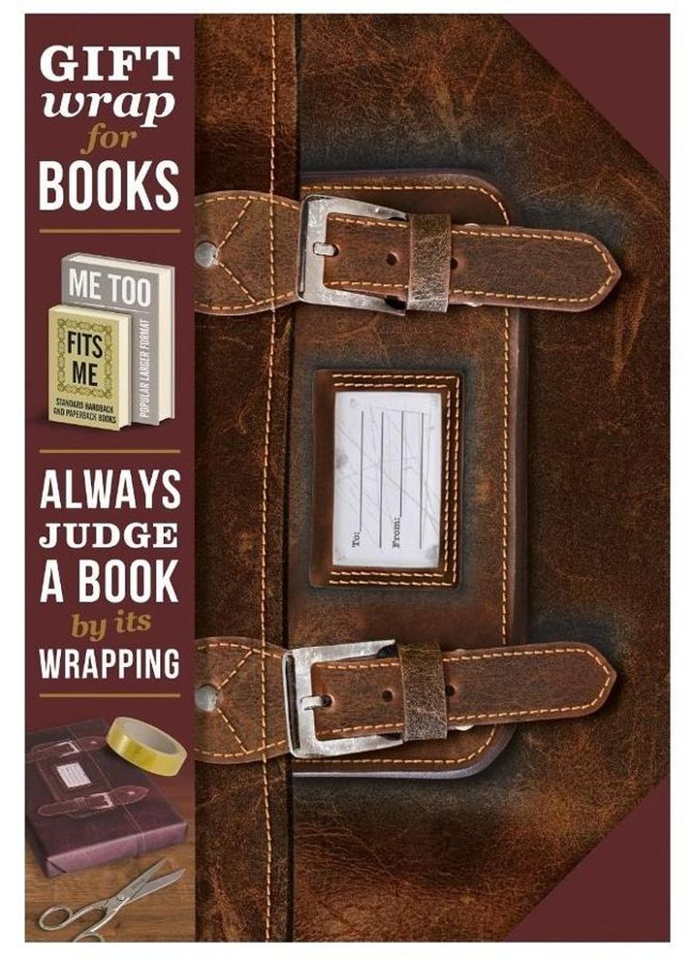 If, Gift Wrap, Leather satchel, papier prezentowy na książki