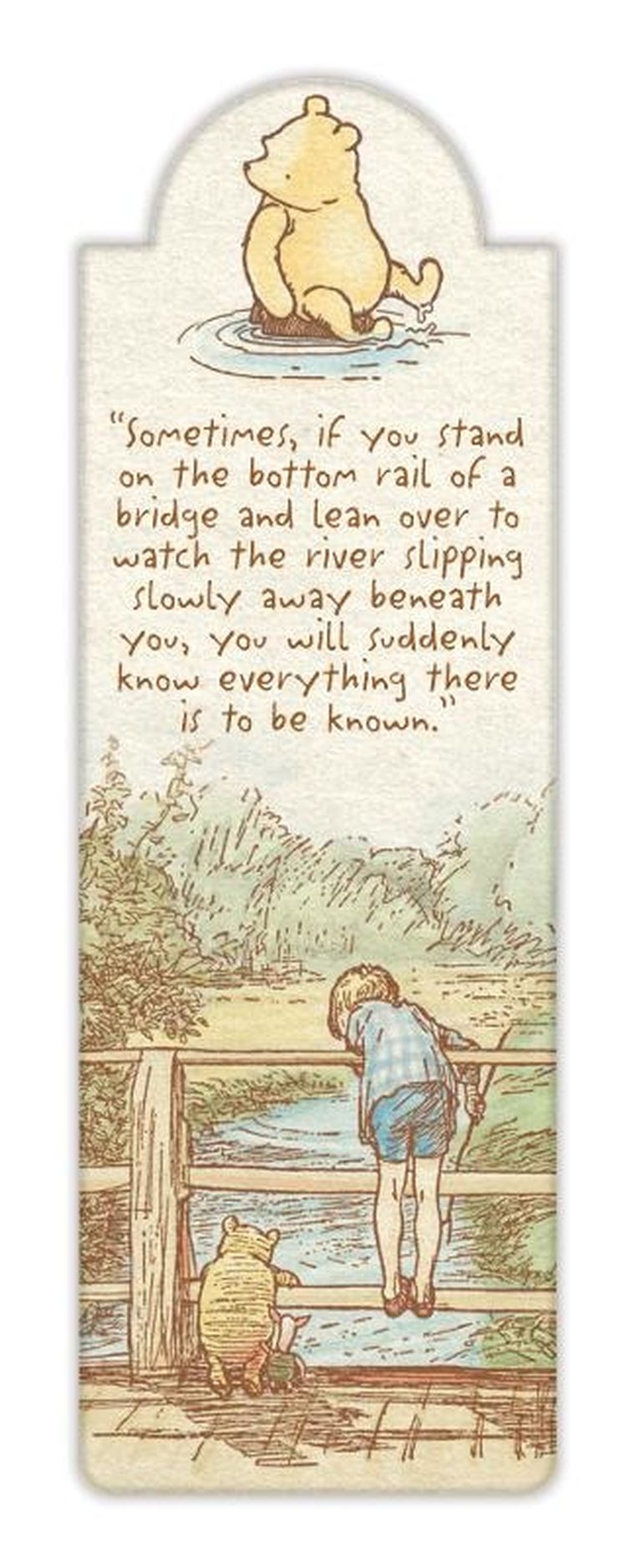 If, Kubuś Puchatek, zakładka magnetyczna, rzeka