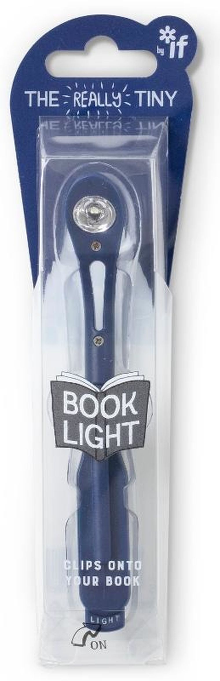 If, lampka do książki, granatowa