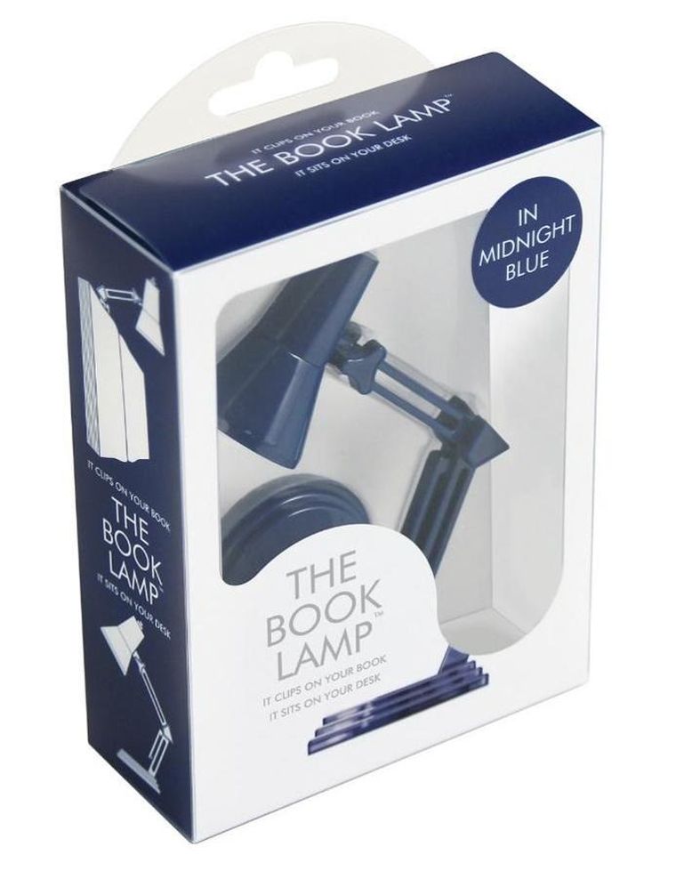 If, lampka do książki, niebieska