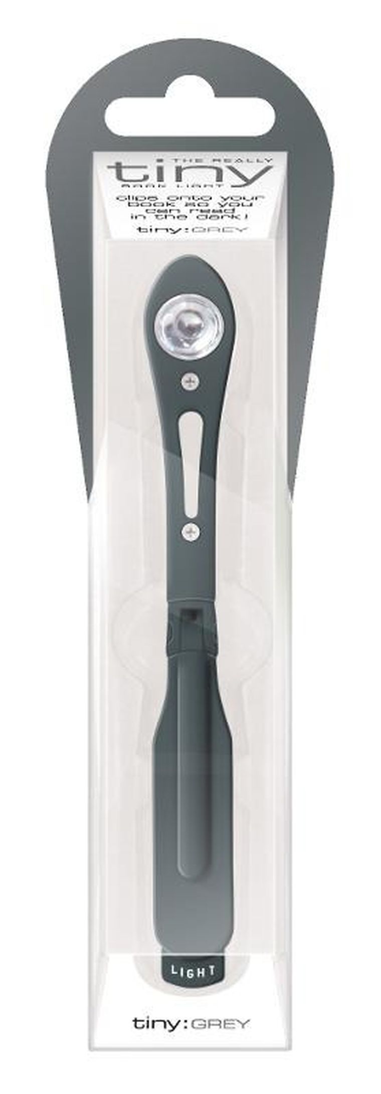 If, lampka do książki, szara