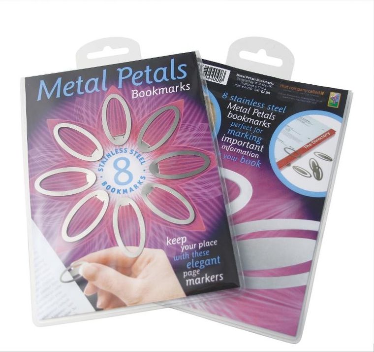If, Metal Petals Bookmarks, metalowe zakładki do książki, 8 szt.