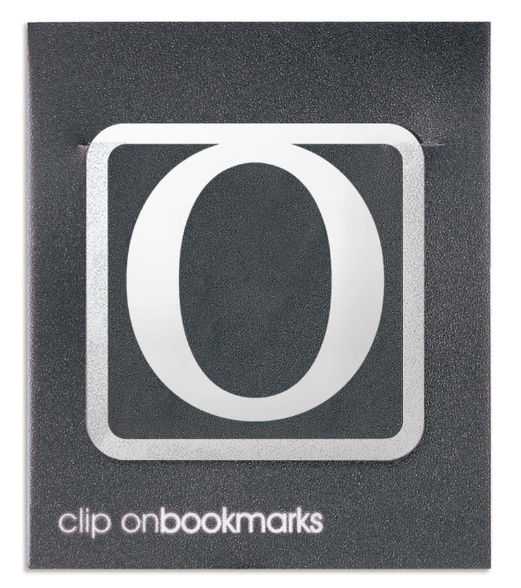 If, metalowa zakładka do książki, litera O