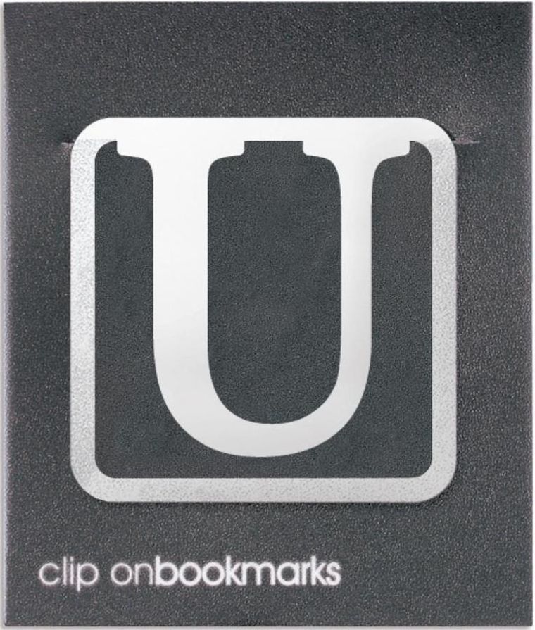 If, metalowa zakładka do książki, litera U