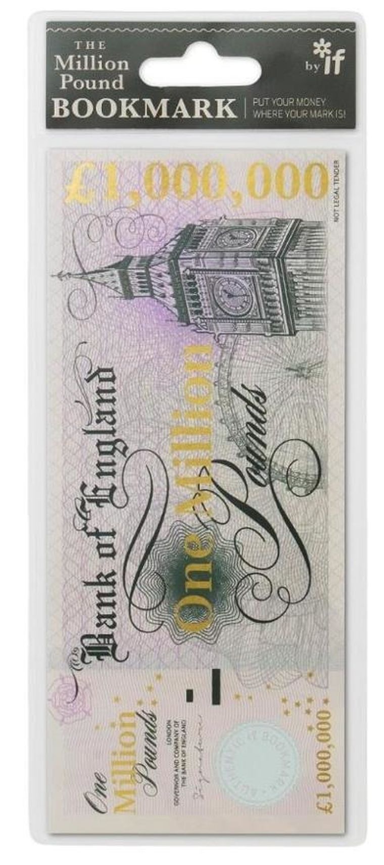 If, milion funtów, zakładka do książki