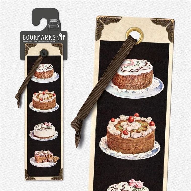 If, zakładka do książki, Vintage, torty