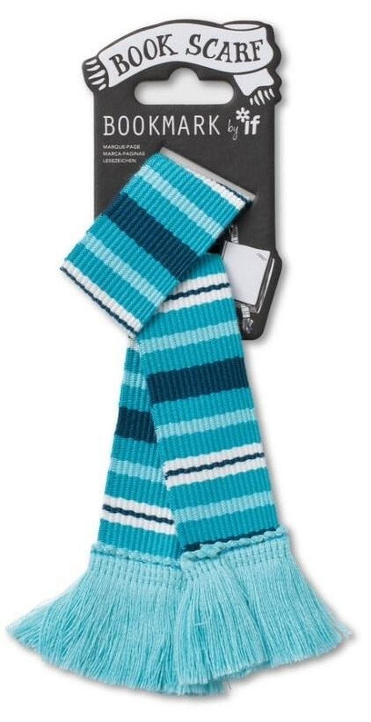 If, zakładka szalik, błękitny
