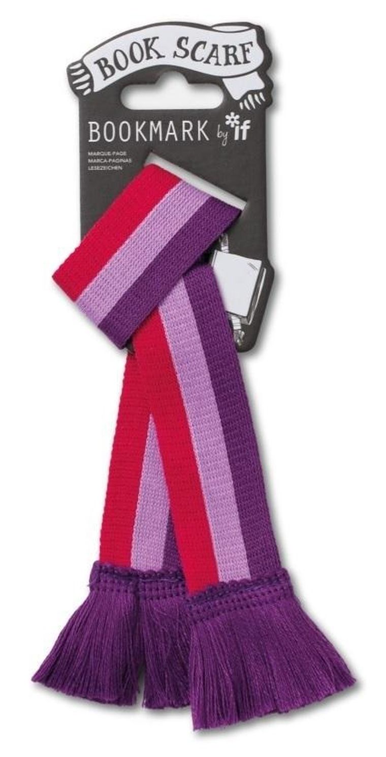 If, zakładka szalik, różowy, fioletowy