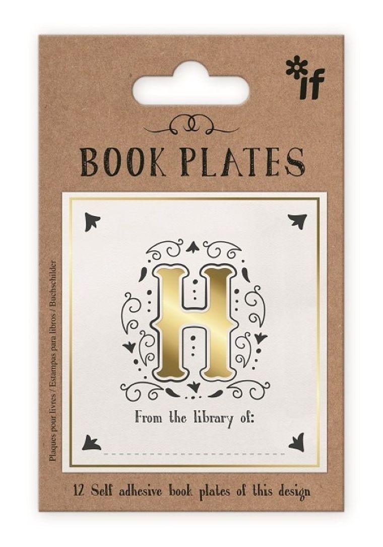 If, zestaw naklejek, litera H, 12 szt.