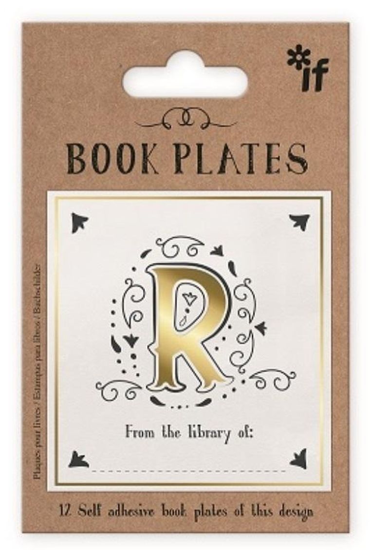 If, zestaw naklejek, litera R, 12 szt.