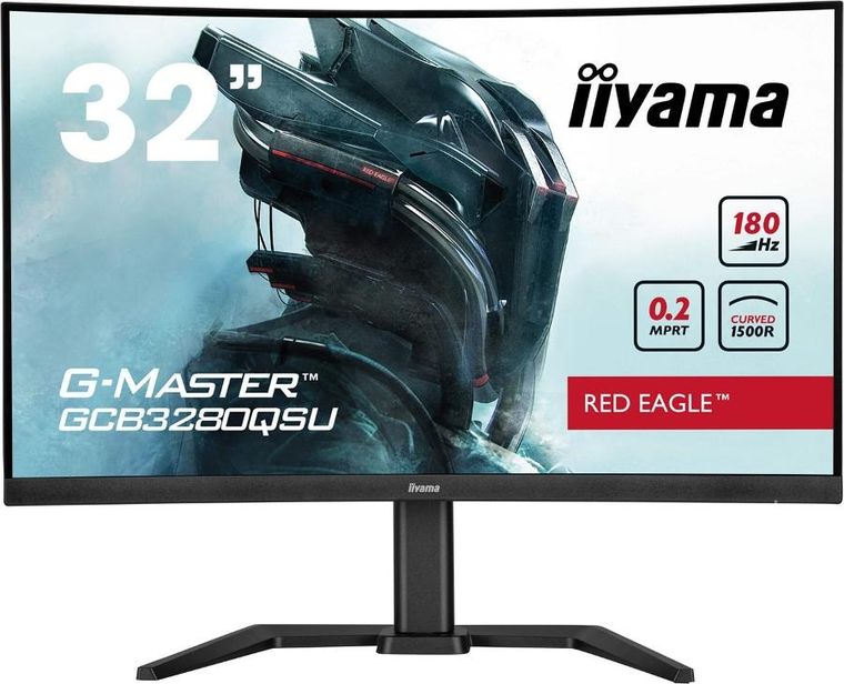 Iiyama, monitor, 32", GCB3280QSU-B2, VA, QHD, 180Hz, 1500R, 0,2ms, 4xUSB, 350cd
