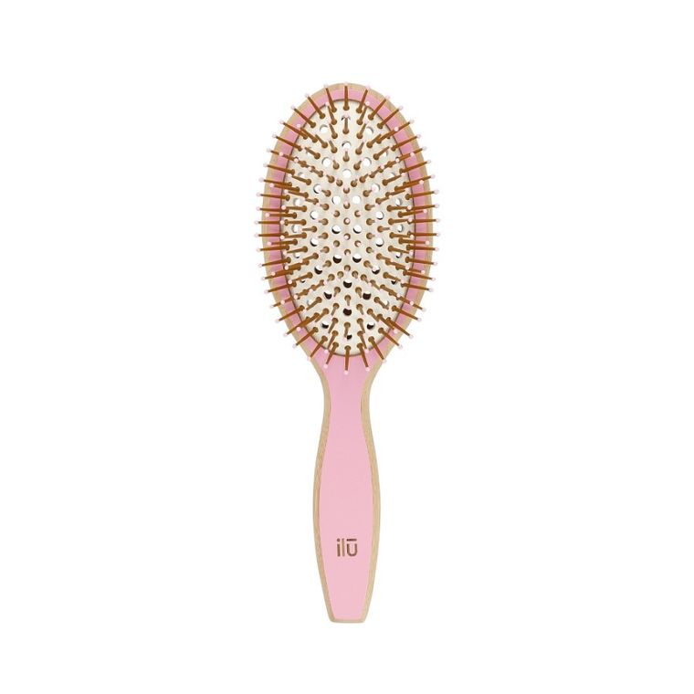 ilū, BambooM! bambusowa szczotka do włosów, Pink Flamingo