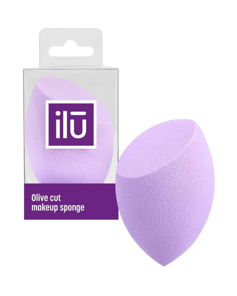 ilū, Olive cut, gąbka do makijażu, fioletowa