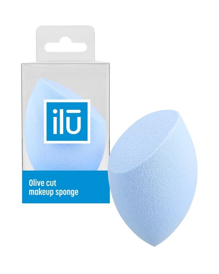 ilū, Olive cut, gąbka do makijażu, niebieska