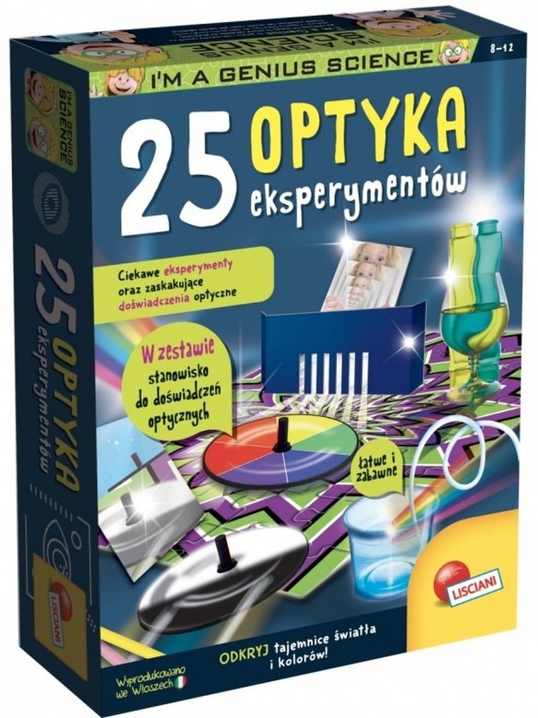 I'm a Genius, Optyka, 25 Eksperymentów, zestaw naukowy