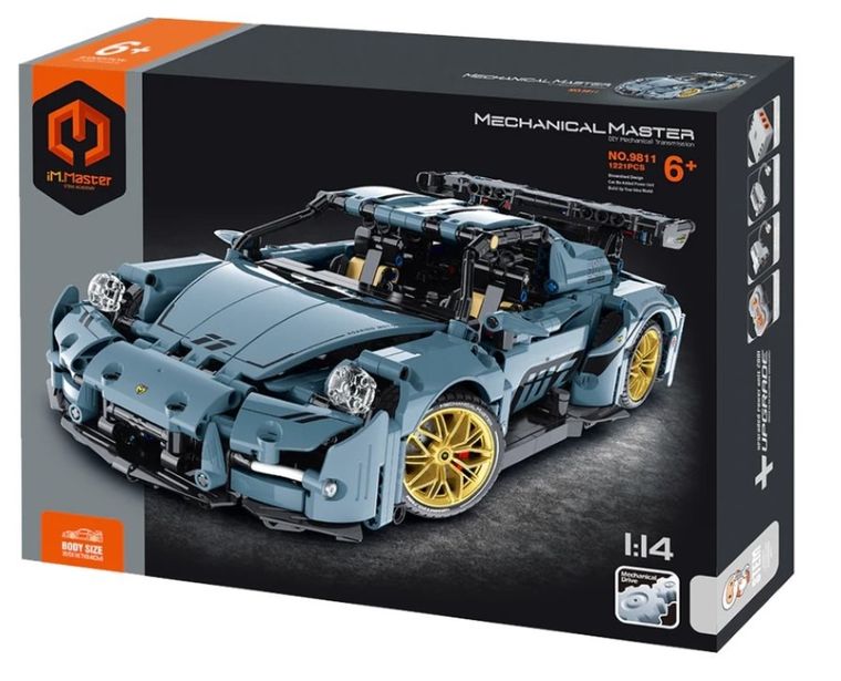 iM.Master, auto błękit, klocki model, 1:14, 1221 elementów