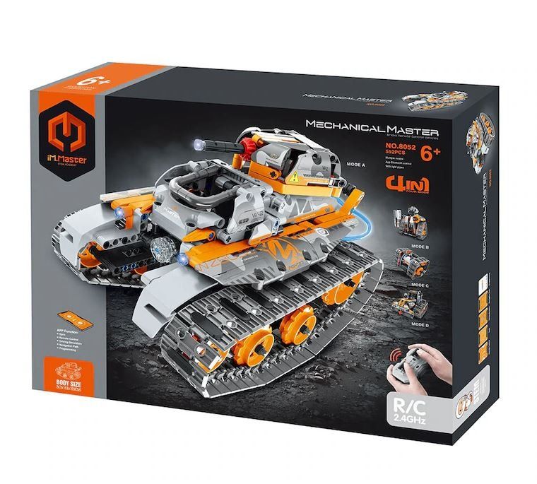 iM.Master, czołg 4w1 zdalnie sterowany, klocki, 552 elementy
