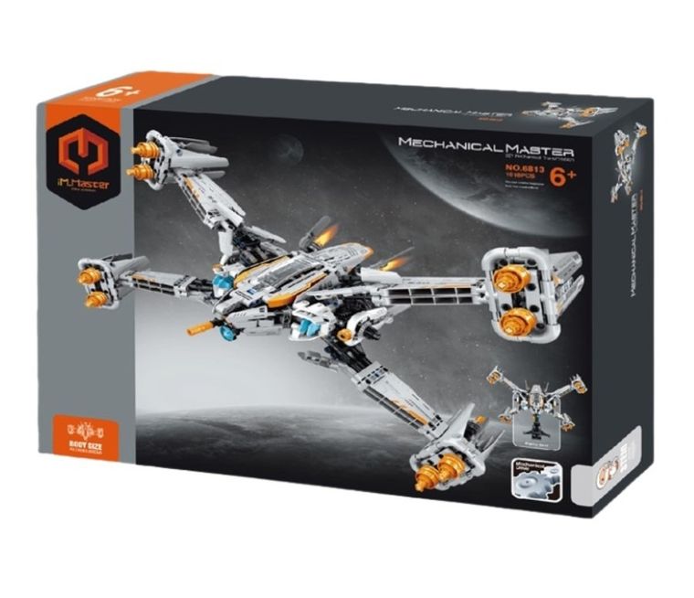iM.Master, gwiezdny okręt wojskowy 3w1, klocki, 1018 elementów