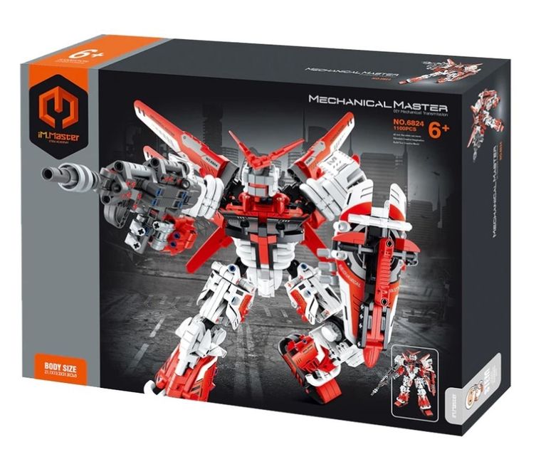 iM.Master, Mecha wojownik czerwony, klocki, 1100 elementów