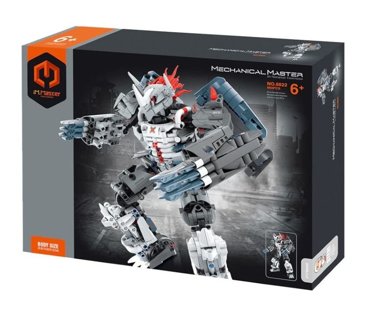 iM.Master, Mecha wojownik, srebrny, klocki, 965 elementów