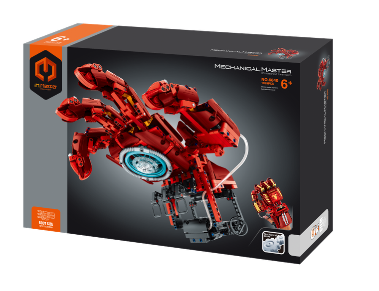 iM.Master, Nano ręka czerwona, klocki, 1329 elementów