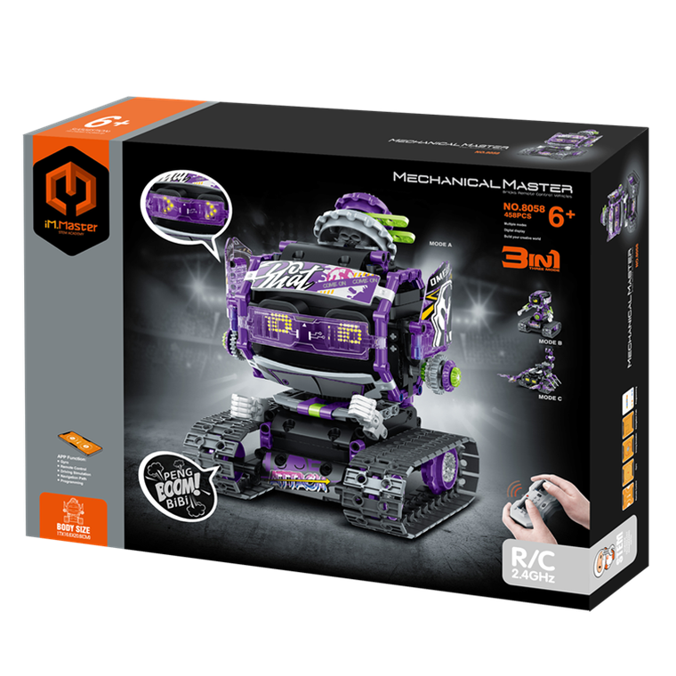 iM.Master, robot 3w1, zdalnie sterowany, klocki, 458 elementów