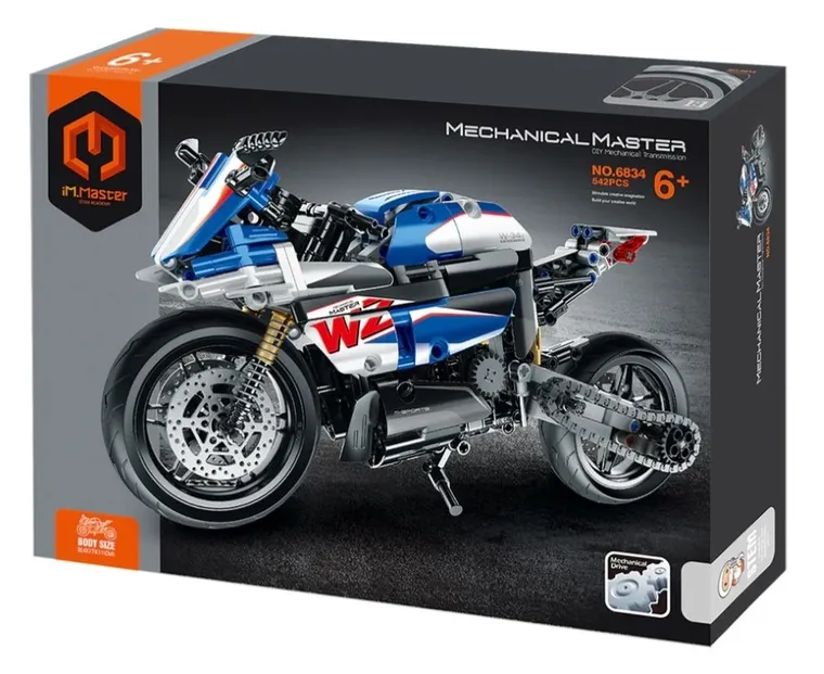 iM.Master, ścigacz niebieski, klocki, 542 elementy