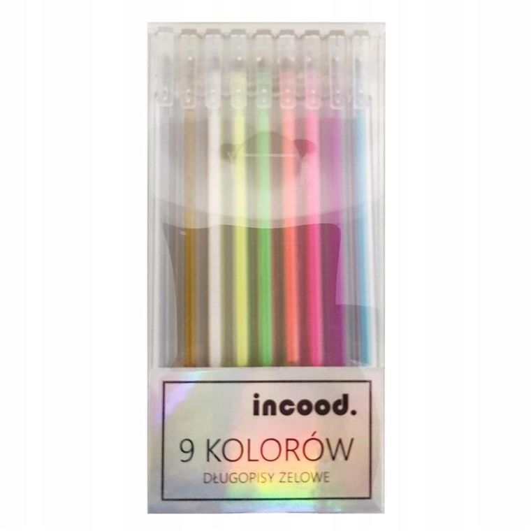 Incood, cienkopisy pastelowe, 9 kolorów