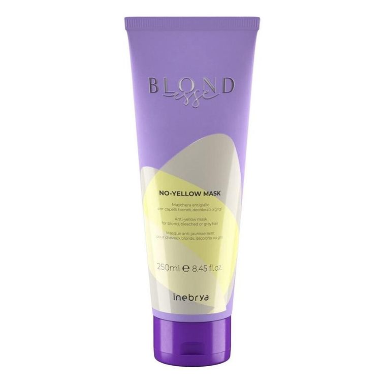 Inebrya, Blondesse No-Yellow Mask, maska do włosów blond rozjaśnianych i siwych, 250 ml