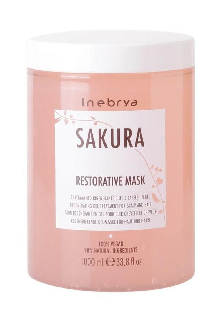 Inebrya, Sakura Restorative Mask, wzmacniająca maska do włosów, 1000 ml