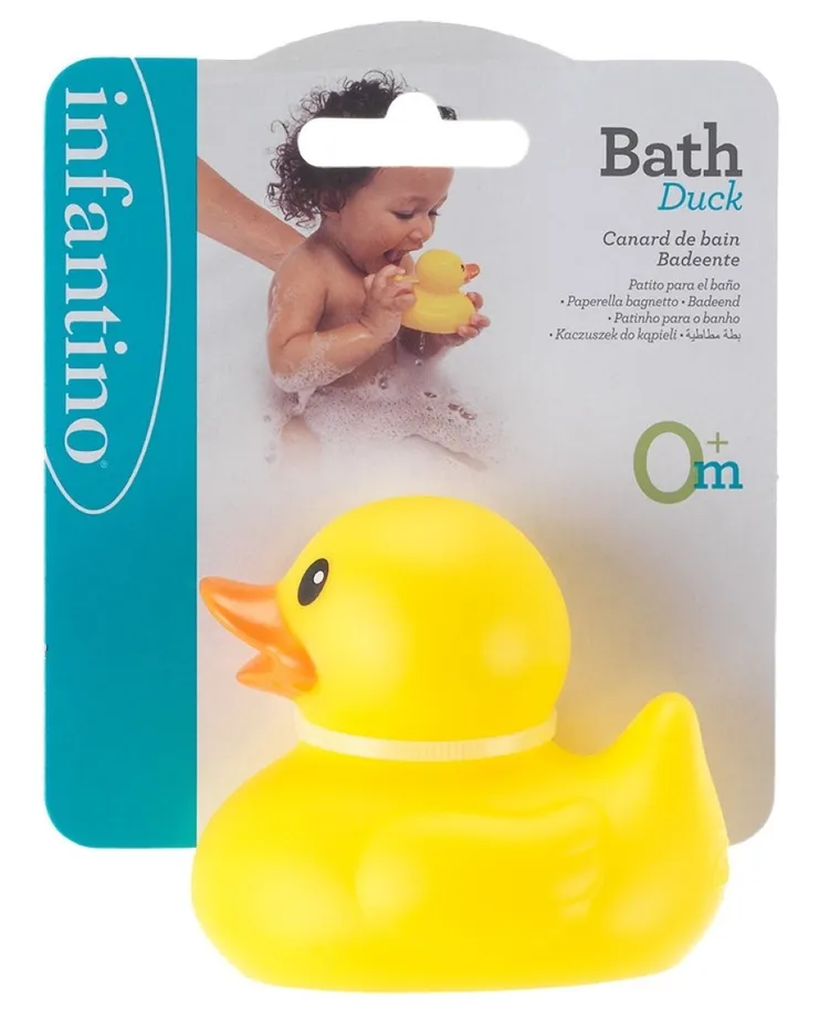 Infantino, kaczka kąpielowa, żółta, zabawka do kąpieli