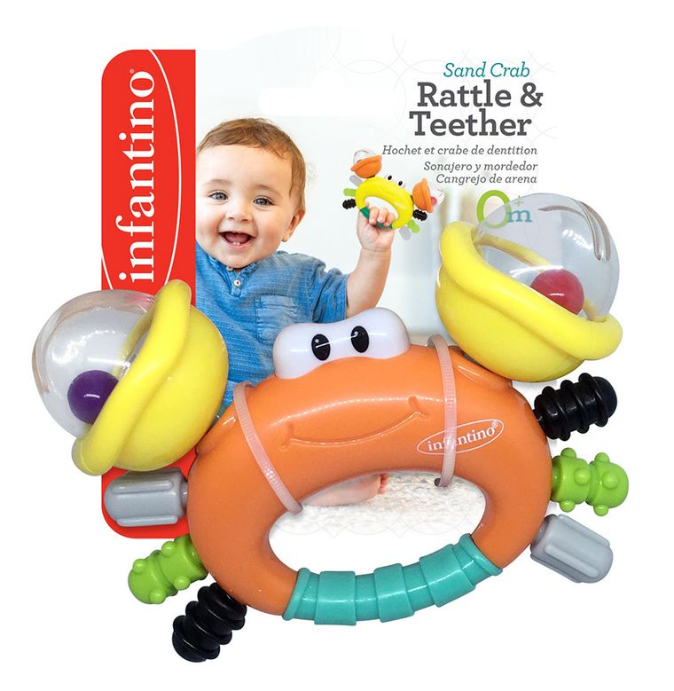Infantino, krab, gryzak, grzechotka