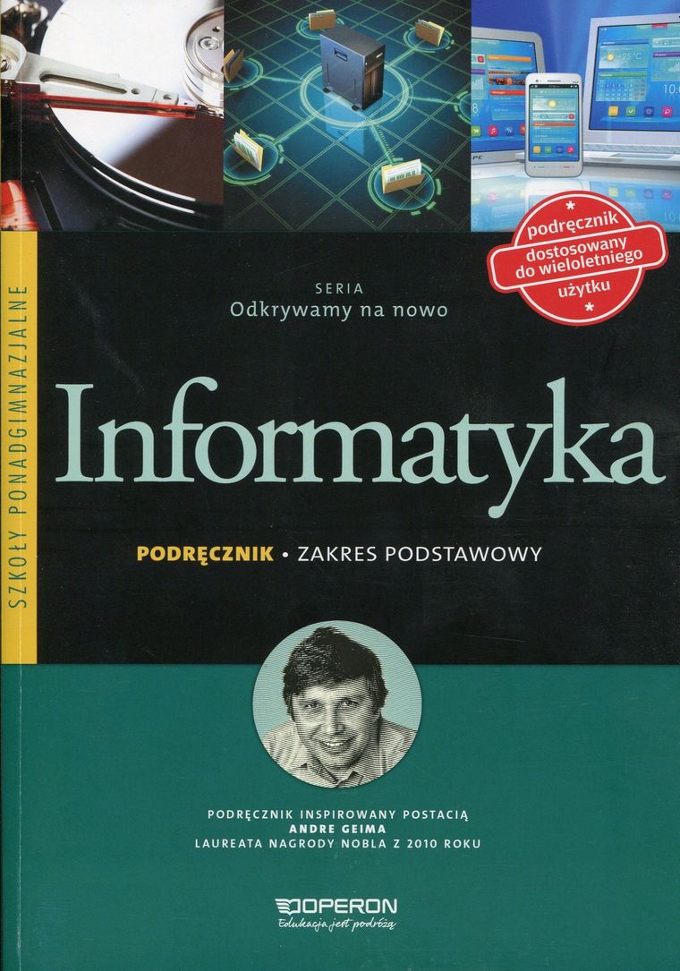 Informatyka, Odkrywamy na nowo, Podręcznik, Zakres podstawowy, Szkoła ponadgimnazjalna, Operon