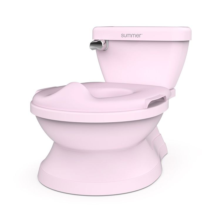 InGenuity, My Size Potty PRO, toaleta dziecięca z dźwiękiem 2w1, nocnik, różowa