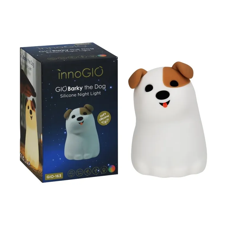 InnoGIO, GIObarky the Dog, silikonowa lampka nocna