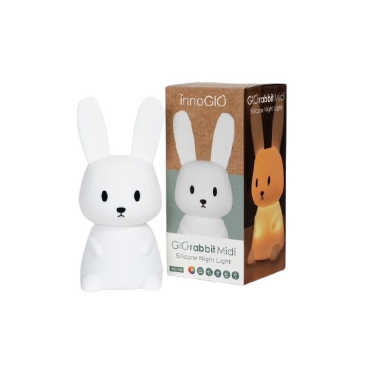 InnoGIO, GIObunny, silikonowa lampka nocna, midi