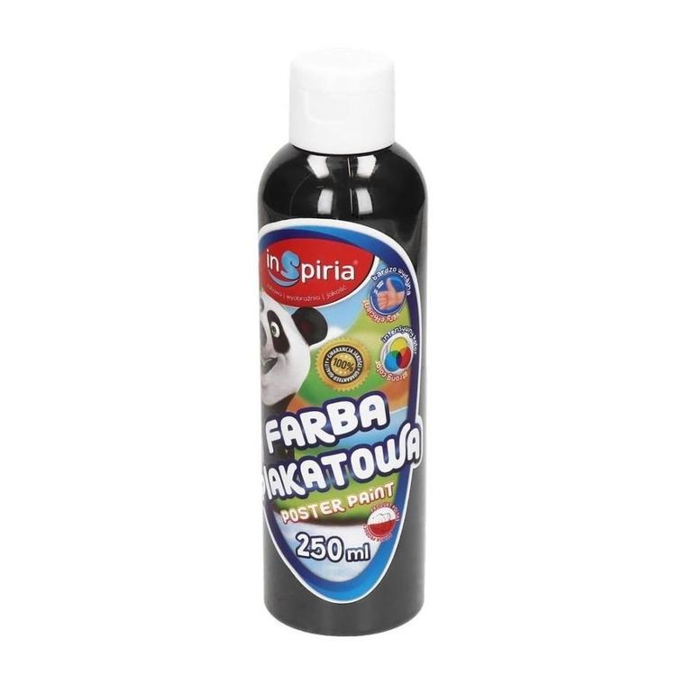 InSpiria, farba plakatowa, czarna, 250 ml