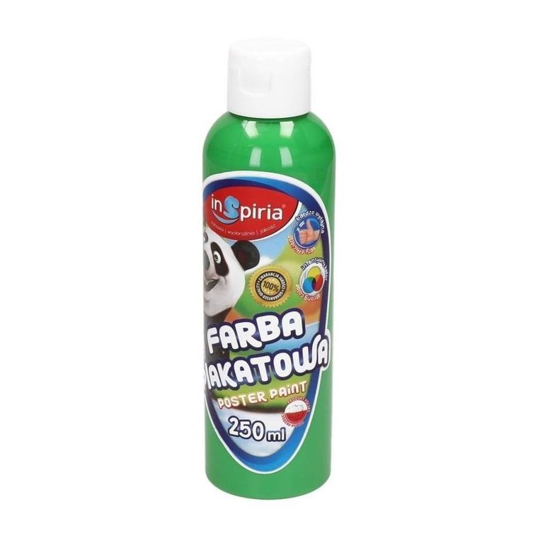 InSpiria, farba plakatowa, zielona, 250 ml