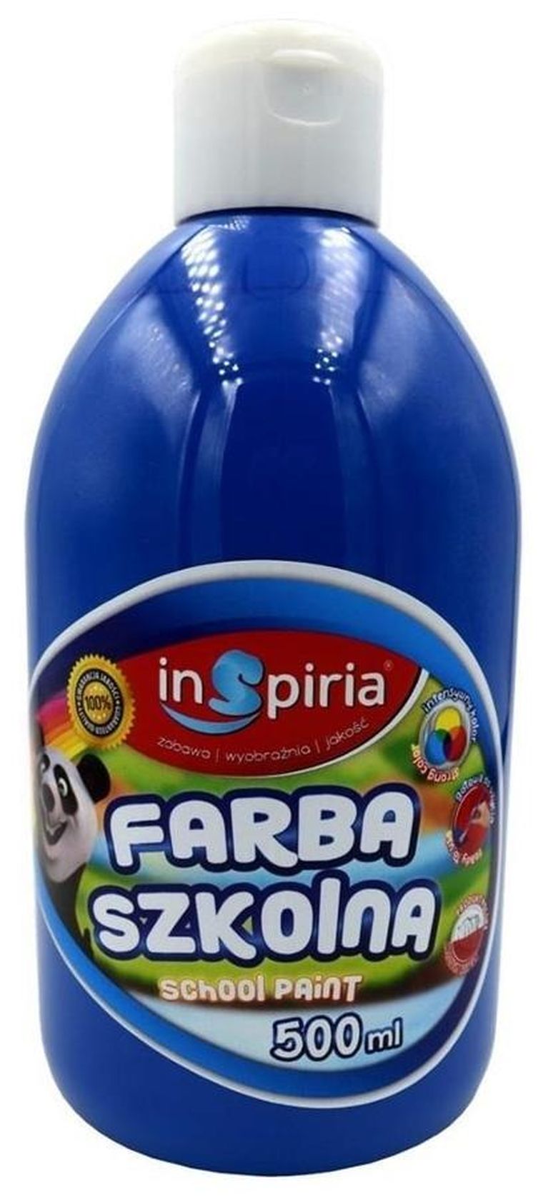 InSpiria, farba wodna szkolna, ciemnoniebieska, 500 ml