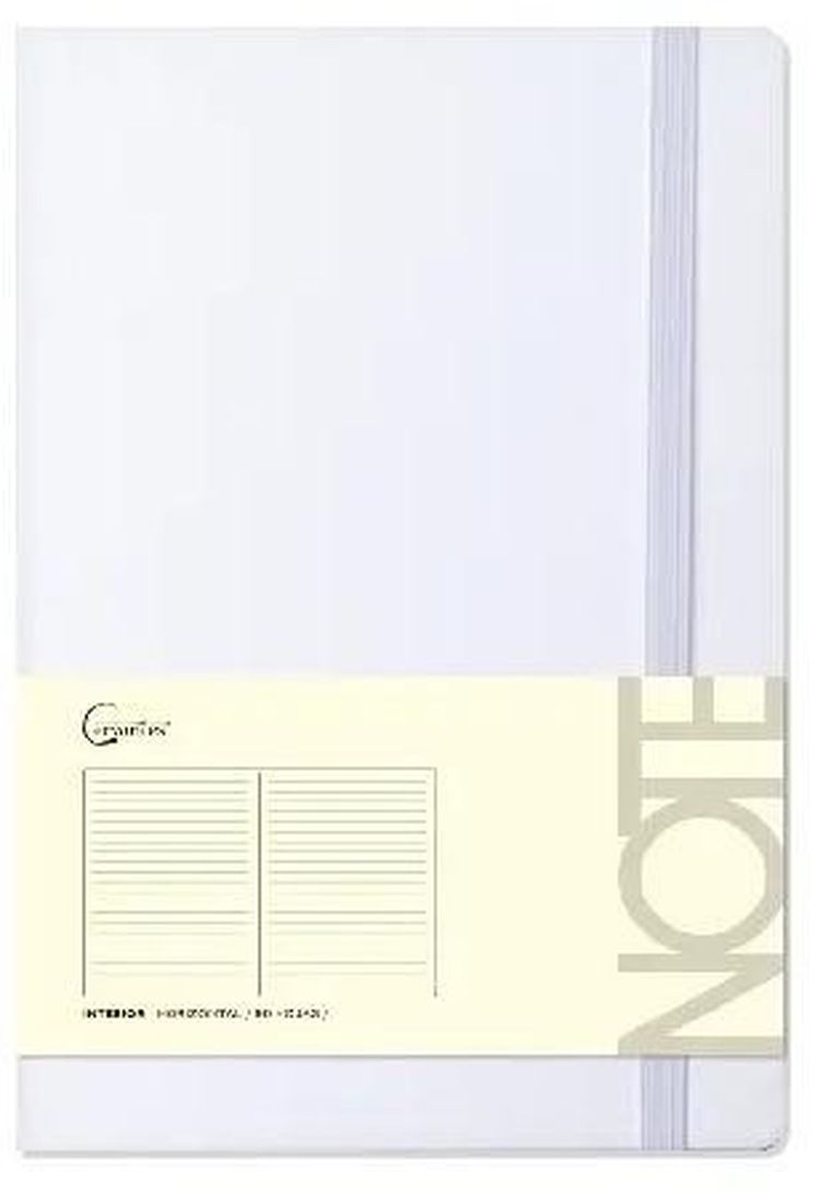 Instituto Cervantes, notatnik na gumkę, A5, 96 stron, biały, 1 szt.