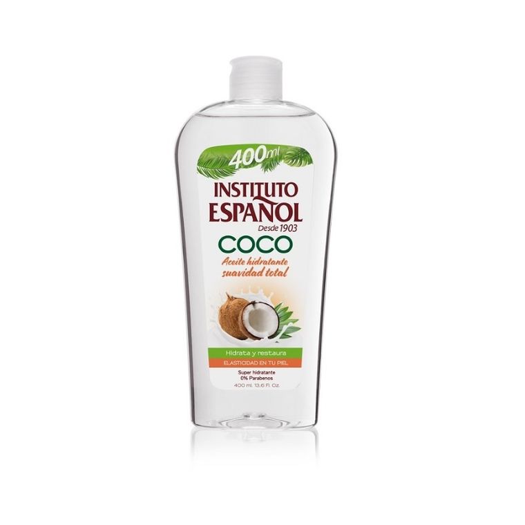 Instituto Espanol, Coco, kokosowy olejek do ciała nawilżający, 400 ml