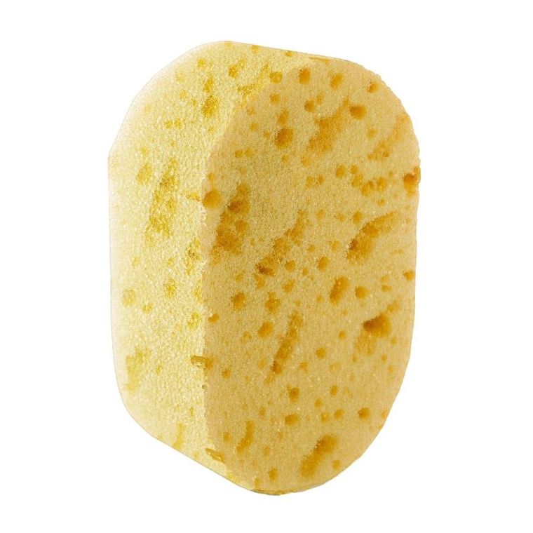 Inter Vion, gąbka do kąpieli i masażu, żółta