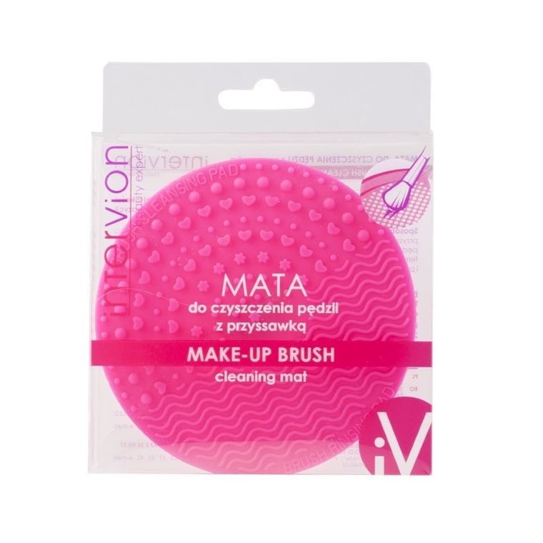 Inter Vion, Make-Up Brush Cleaning Mat, mata do czyszczenia pędzli z przyssawką