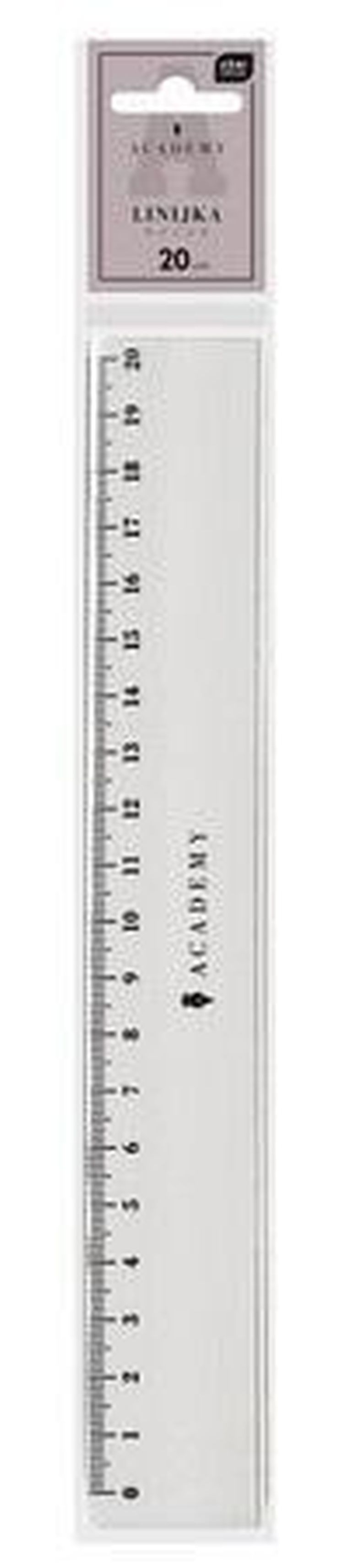 Interdruk, Academy, linijka plastikowa, 20 cm