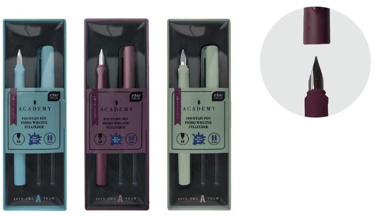 Interdruk, Academy, pióro wieczne + 2 naboje w etui