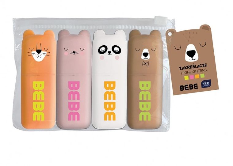 Interdruk, BB Friends, zakreślacze, 4 kolory