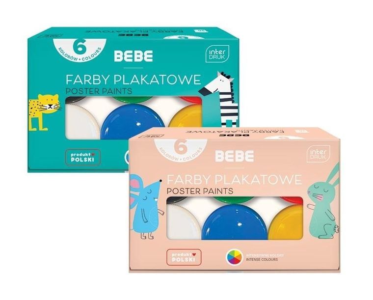 Interdruk, BB Kids, farby plakatowe, 6 kolorów